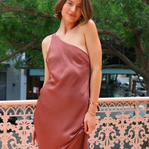 By Nicola Remy Open Back Maxi Dress In Cocoa -Chic Wear Store 0W1A0353