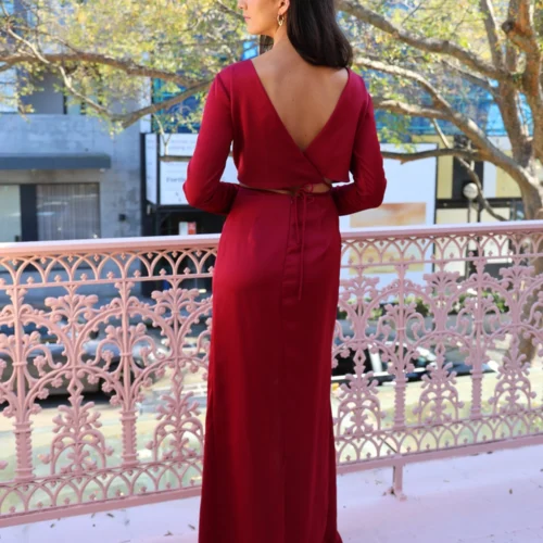 One Fell Swoop Ritual Maxi In Black Cherry -Chic Wear Store 0W1A0398 scaled