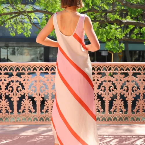 Aston Studio Poppy Dress In Hana Stripe -Chic Wear Store 0W1A0863