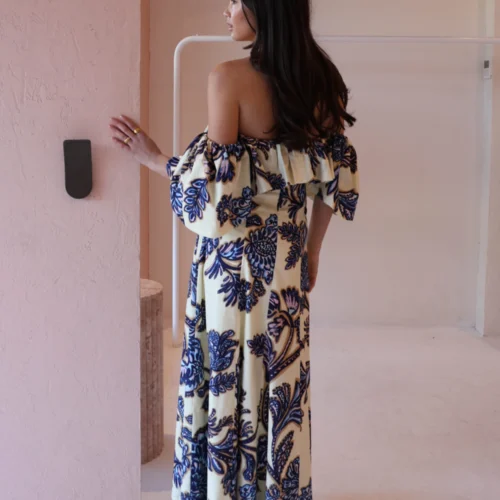 By Nicola Paradiso Maxi Dress In Blue Paisley -Chic Wear Store 0W1A1053 scaled