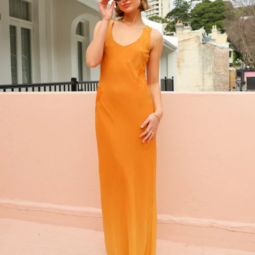 Faithfull The Brand Biarritz Singlet Maxi Dress In Terracotta Ombre -Chic Wear Store 0W1A1221