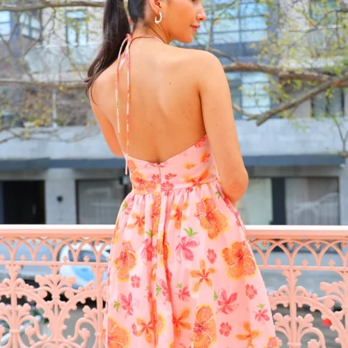 Palm Noosa Isabella Mini Dress In Spanish Hibiscus -Chic Wear Store 0W1A1470