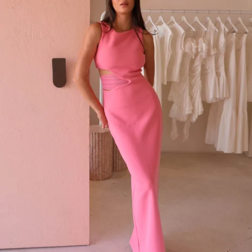 Tojha Valentina Dress In Rouge Pink