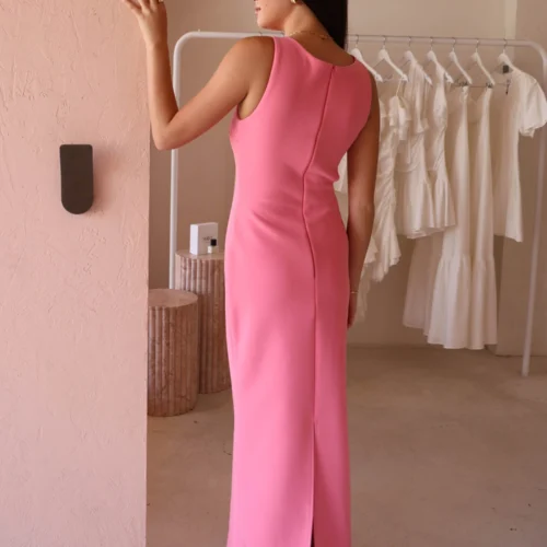 Tojha Valentina Dress In Rouge Pink 14 Tojha Valentina Dress In Rouge Pink -Chic Wear Store 0W1A1559 scaled