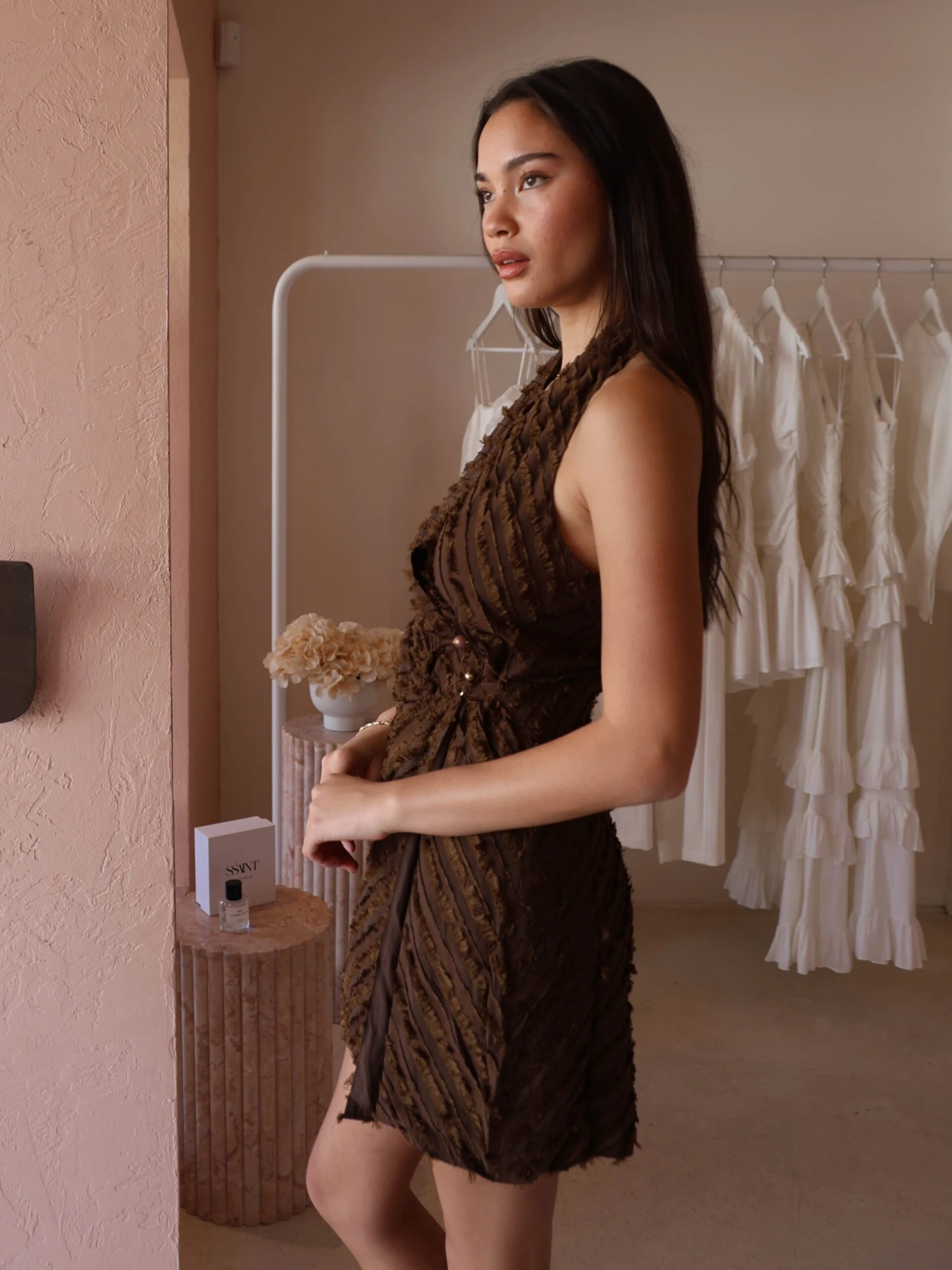 Roame Wynona Dress In Mocha 5 Roame Wynona Dress In Mocha - Image 3