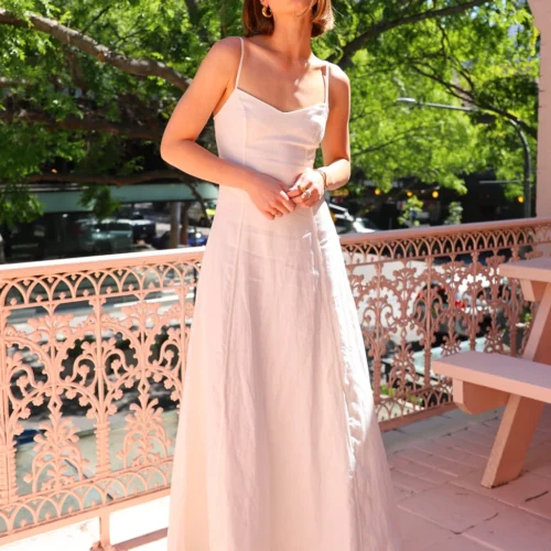 Hansen & Gretel Pepper Maxi Dress In Ivory -Chic Wear Store 0W1A4298