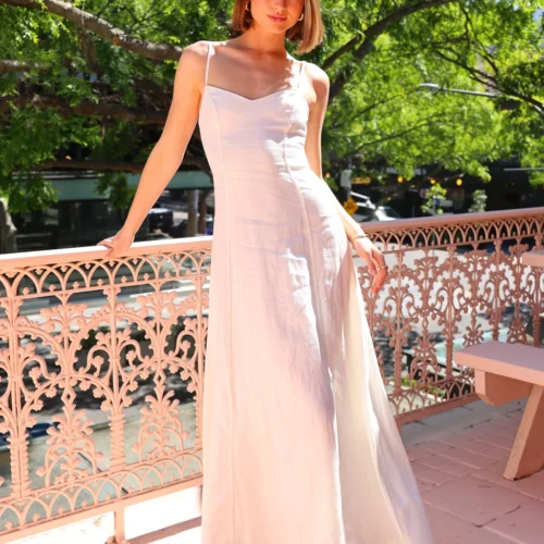 Hansen & Gretel Pepper Maxi Dress In Ivory -Chic Wear Store 0W1A4324