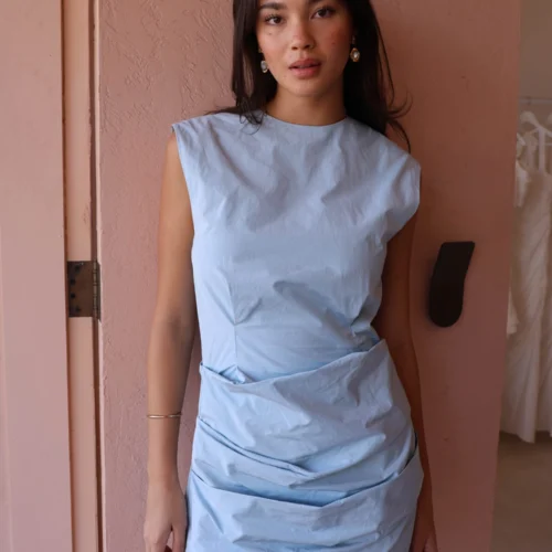 One Of Others Russo Mini Dress In Blue Haze -Chic Wear Store 0W1A4618 dc9c477b bff4 4537 8ead 6362561f76af scaled