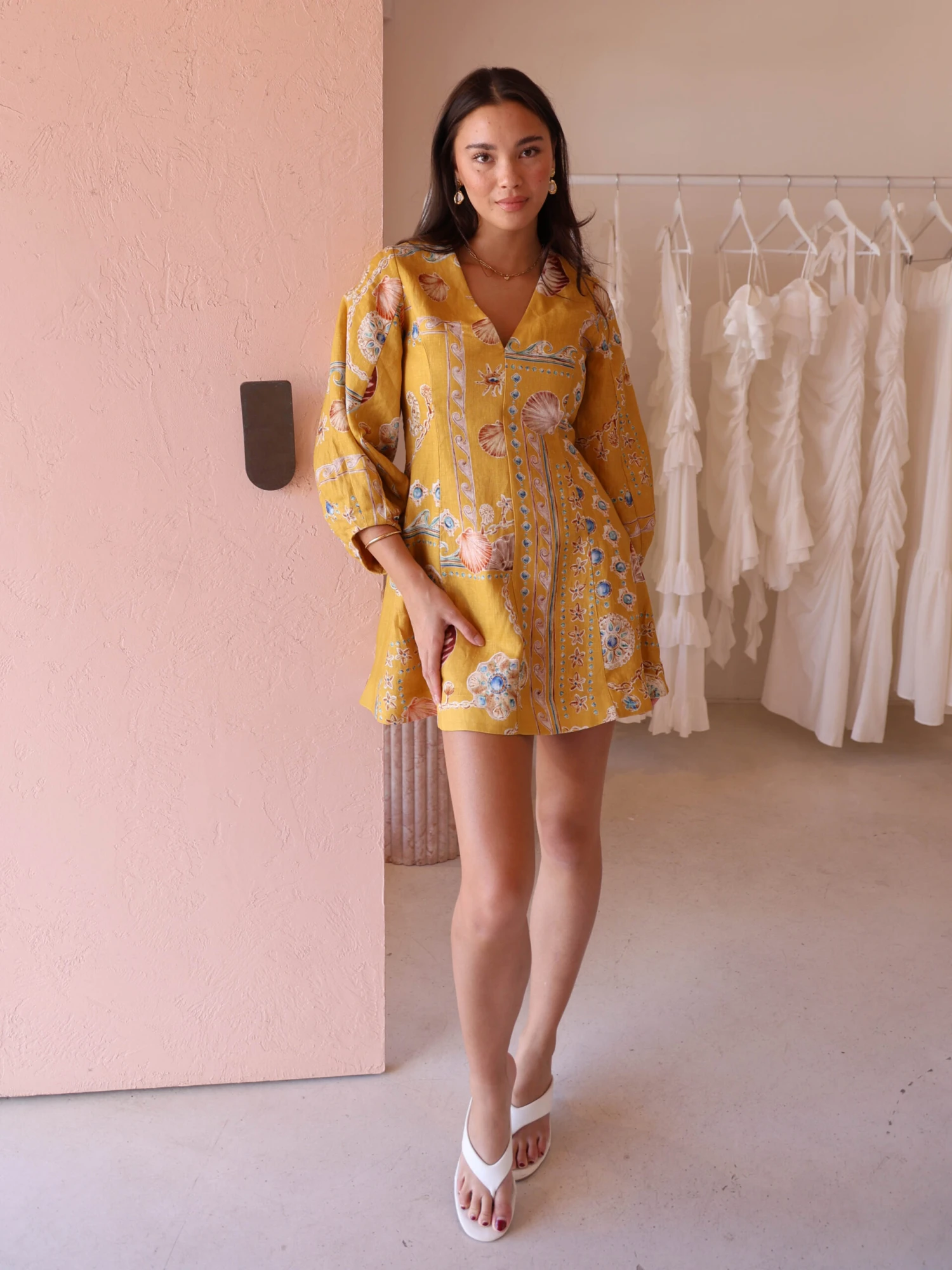 Roame Cassandra Dress In Marigold 4 Roame Cassandra Dress In Marigold - Image 2