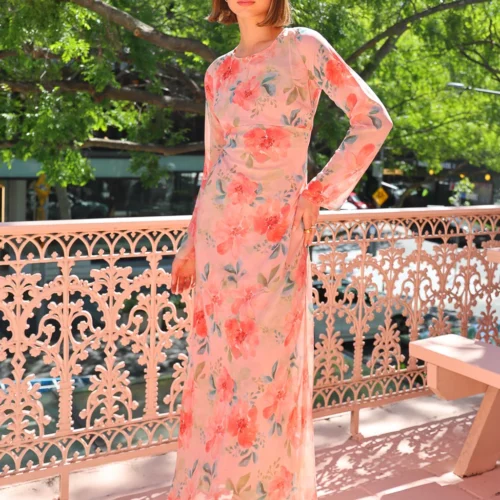 Ownley Valentina Maxi Dress In Watermelon -Chic Wear Store 0W1A4954