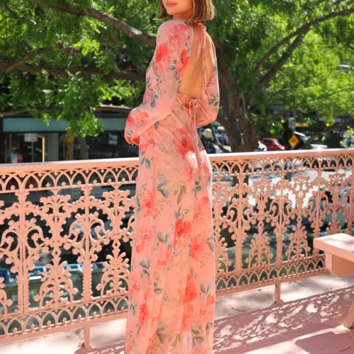 Ownley Valentina Maxi Dress In Watermelon -Chic Wear Store 0W1A4961