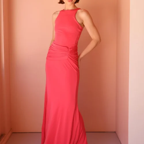 By Nicola Charli Racerback Sarong Dress In Punch 24 By Nicola Charli Racerback Sarong Dress In Punch -Chic Wear Store 0W1A4990 scaled