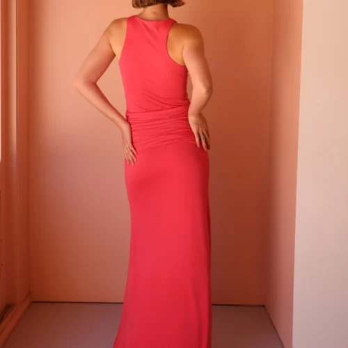 By Nicola Charli Racerback Sarong Dress In Punch 23 By Nicola Charli Racerback Sarong Dress In Punch -Chic Wear Store 0W1A5016 scaled