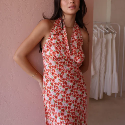 Roame Madeline Dress In Poppy