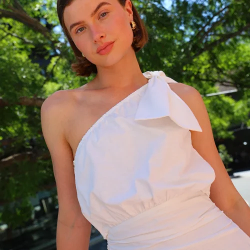 By Nicola Amelie One Shoulder Mini Dress In White -Chic Wear Store 0W1A5902 32eb1204 86d0 440b 8d8e 404f63bb79fa