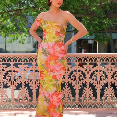 By Nicola Paloma Sleeveless Mesh Maxi Dress In Floral Confetti -Chic Wear Store 0W1A6084