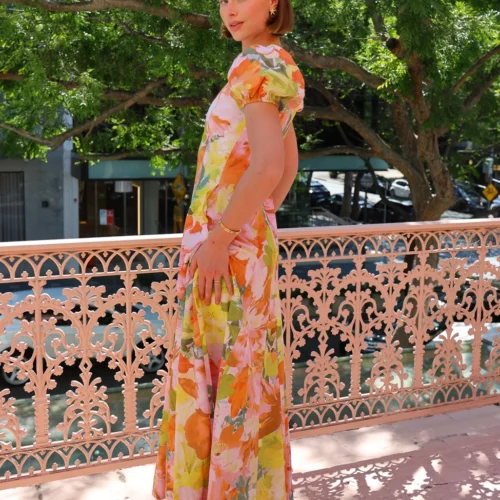 By Nicola S/S Wavy Maxi Dress In Floral Confetti -Chic Wear Store 0W1A6183