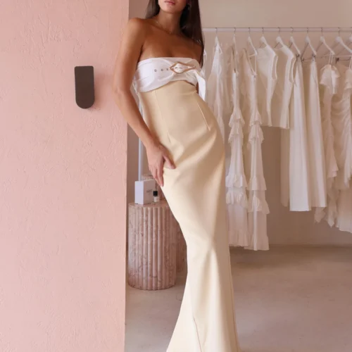 Tojha Kasai Dress In Lemon/Ivory