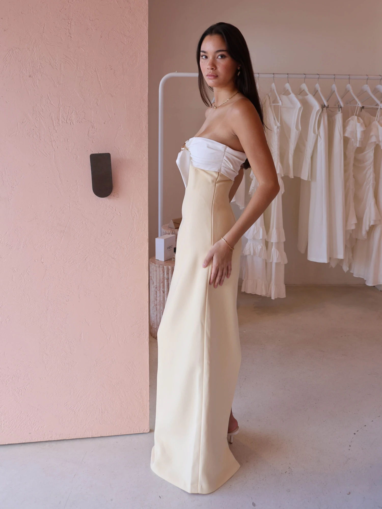 Tojha Kasai Dress In Lemon/Ivory 8 Tojha Kasai Dress In Lemon/Ivory - Image 6