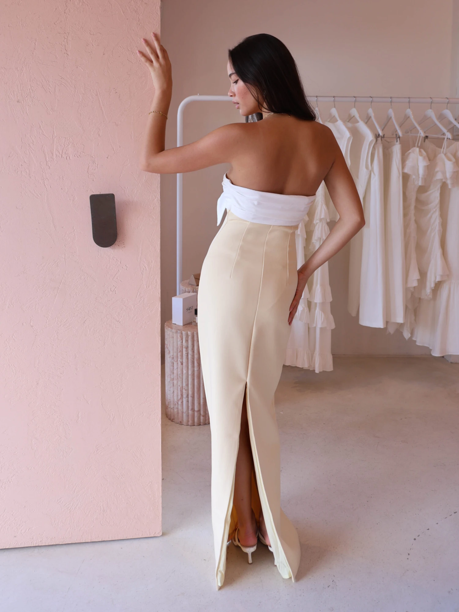 Tojha Kasai Dress In Lemon/Ivory 9 Tojha Kasai Dress In Lemon/Ivory - Image 7