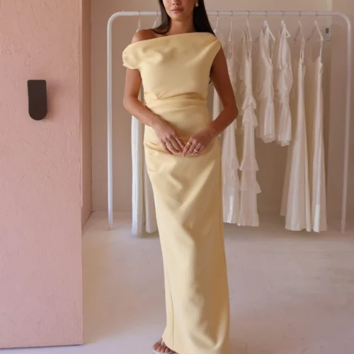 By Nicola Vivian Crepe Maxi Dress In Lemon -Chic Wear Store 0W1A6757 8d39eede a75c 4b90 9c3d c28d39913890 scaled