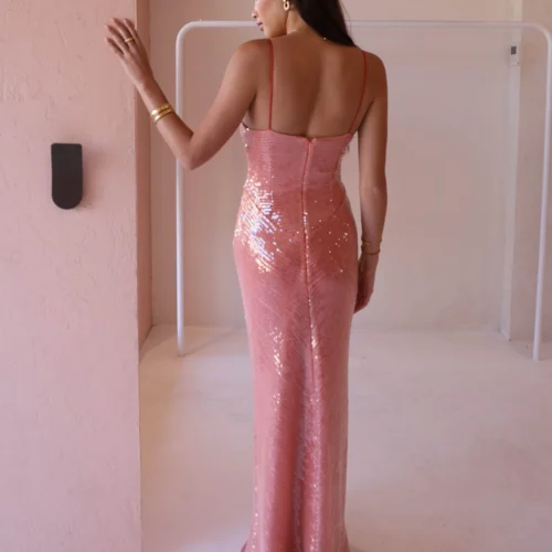 New Romantics Andy Diamond Bodice Maxi Dress In Calypso -Chic Wear Store 0W1A6907 scaled