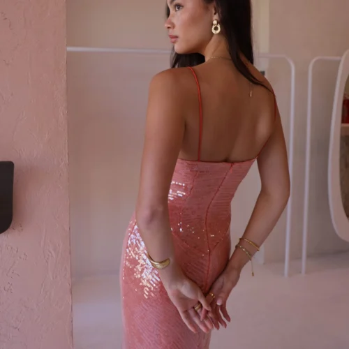 New Romantics Andy Diamond Bodice Maxi Dress In Calypso -Chic Wear Store 0W1A6915 scaled