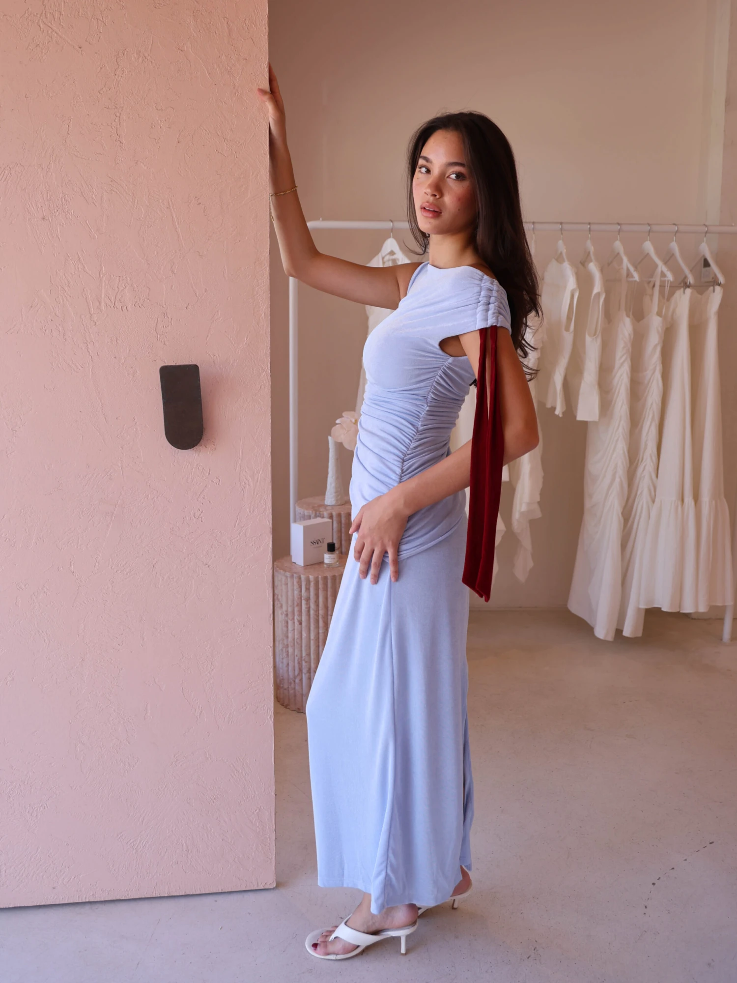 Tojha Kalilah Dress In Sky/Merlot 8 Tojha Kalilah Dress In Sky/Merlot - Image 6