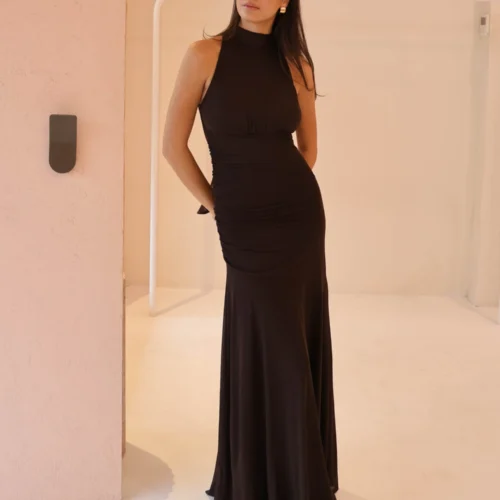 By Nicola Adele Maxi Dress In Chocolate 18 By Nicola Adele Maxi Dress In Chocolate -Chic Wear Store 0W1A7354 scaled