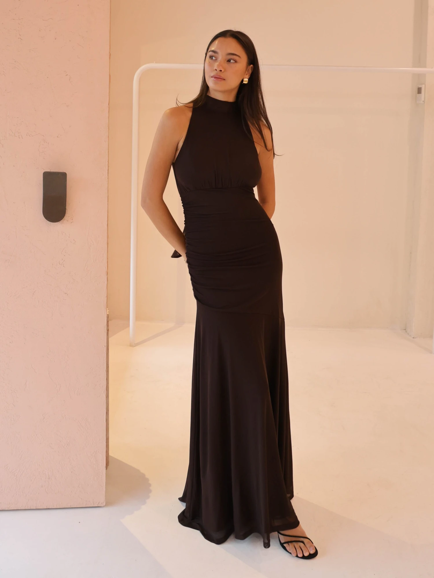 By Nicola Adele Maxi Dress In Chocolate 6 By Nicola Adele Maxi Dress In Chocolate - Image 4