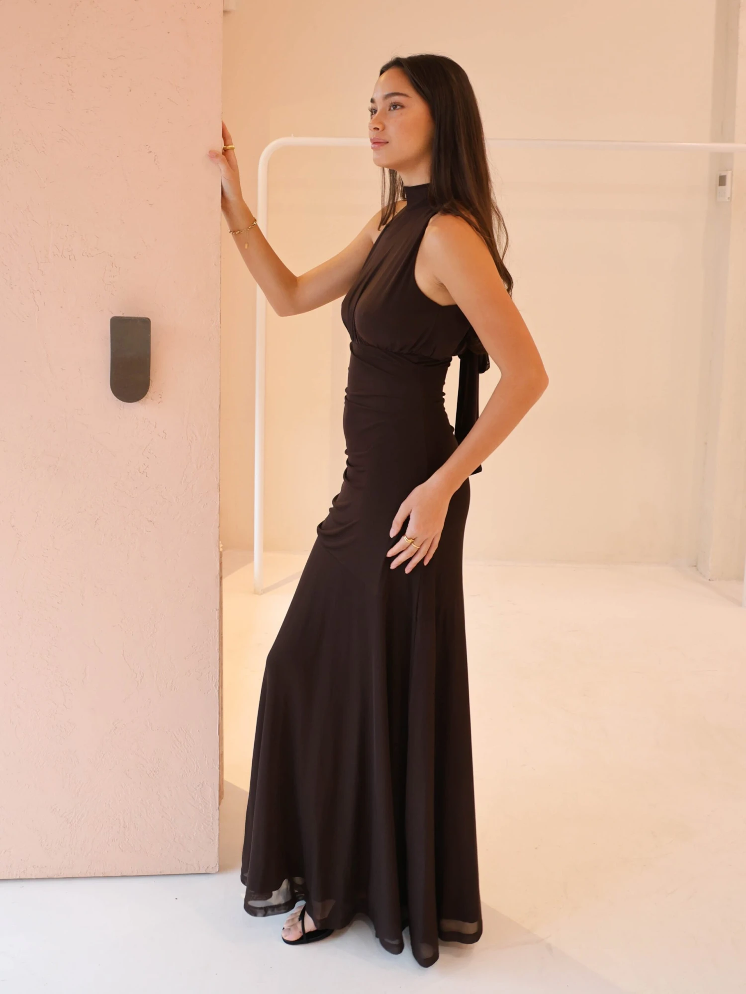 By Nicola Adele Maxi Dress In Chocolate 9 By Nicola Adele Maxi Dress In Chocolate - Image 7