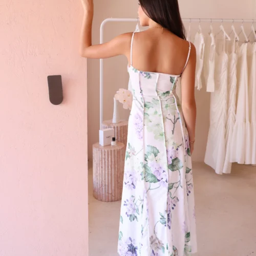 By Nicola Lagoon Maxi Dress In Garden Party -Chic Wear Store 0W1A7457 scaled