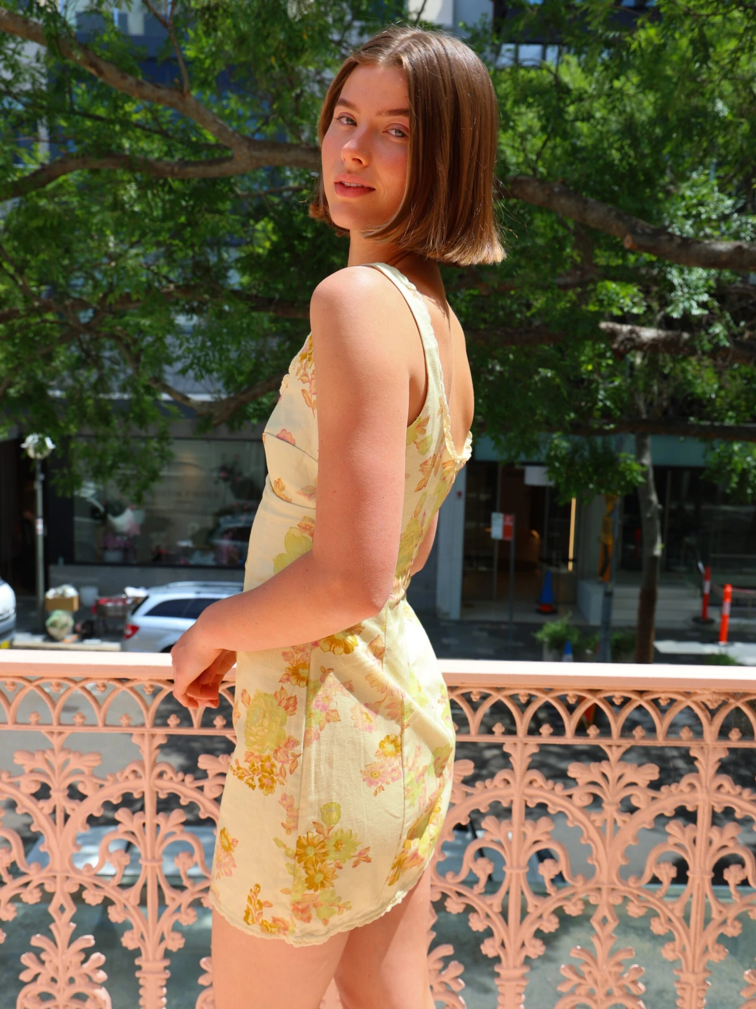 Ownley Carlotta Mini Dress In Citrus Floral 7 Ownley Carlotta Mini Dress In Citrus Floral - Image 5