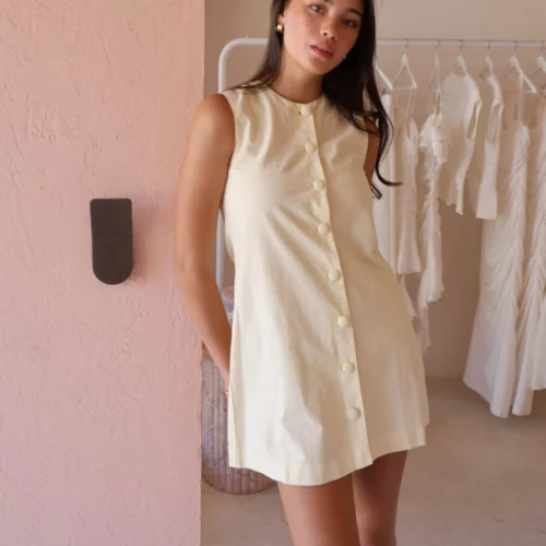 By Nicola Celine Dress In Lemon -Chic Wear Store 0W1A7848 scaled