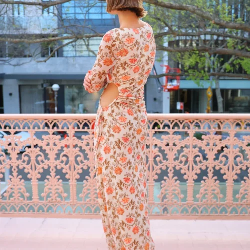 Hansen & Gretel Zee Dress In Cream Wallpaper -Chic Wear Store 0W1A8205