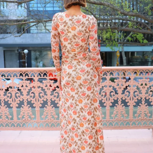 Hansen & Gretel Zee Dress In Cream Wallpaper -Chic Wear Store 0W1A8211