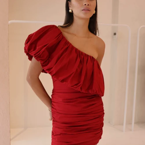 By Nicola Maya Mini Dress In Rouge -Chic Wear Store 0W1A8353 0a9adf92 3a2c 4cf7 9edd d5311c63e7aa scaled