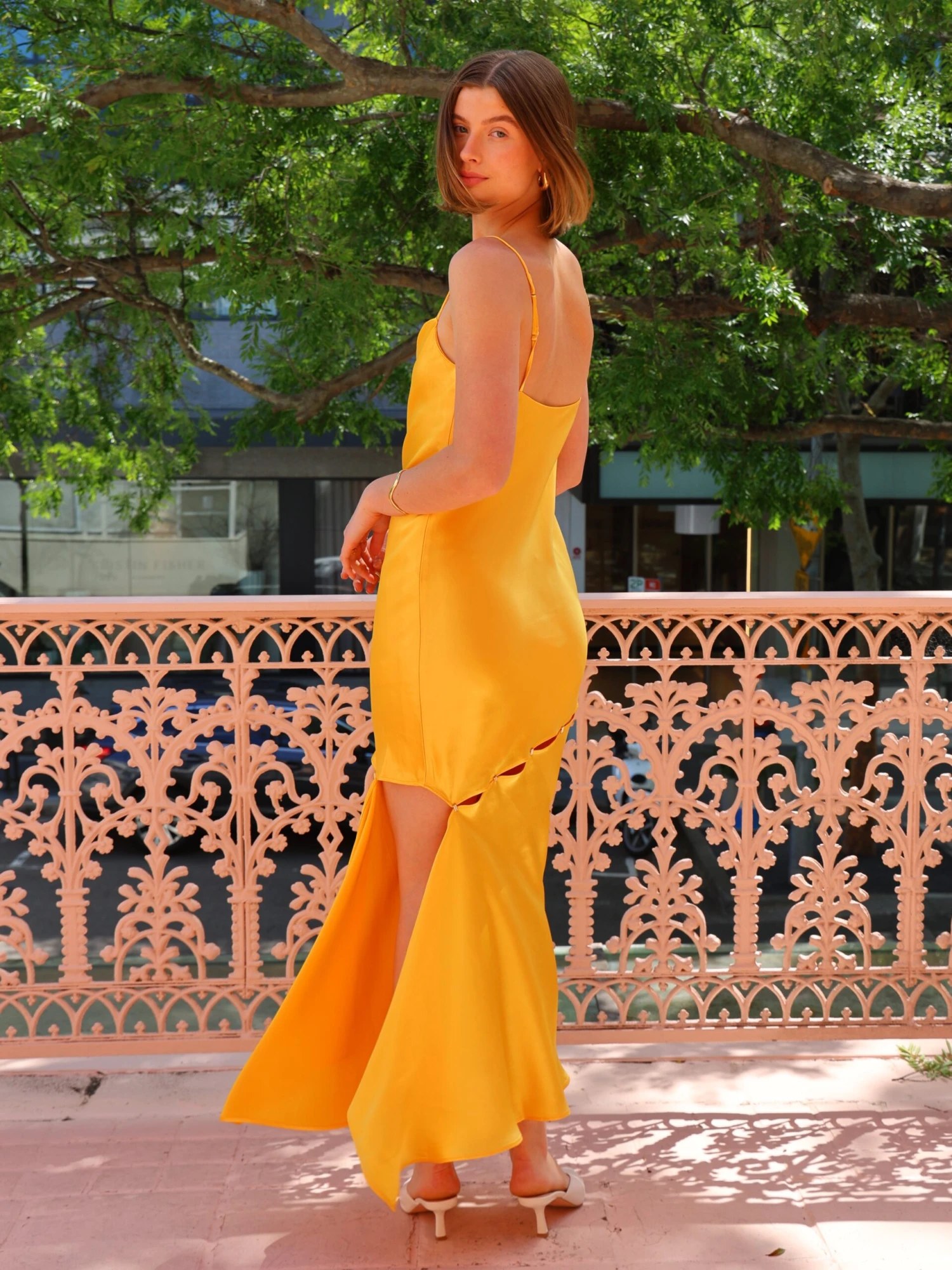 Acler Halewood Maxi Dress In Honey Gold 7 Acler Halewood Maxi Dress In Honey Gold - Image 5