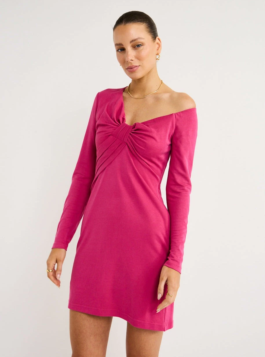 Acler Tompkins Dress In Mulberry 6 Acler Tompkins Dress In Mulberry - Image 4