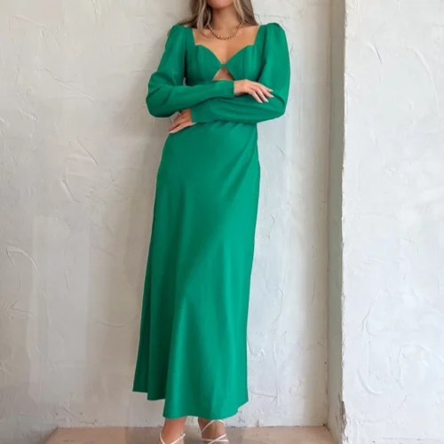 By Johnny Olivia Strap Back Maxi In Forest Green -Chic Wear Store ByJohnny Lowres May2023 72