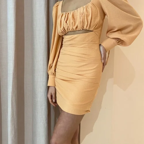 By Nicola Romantica L/S Mini Dress In Sunrise -Chic Wear Store ByNicolasept lowres 14