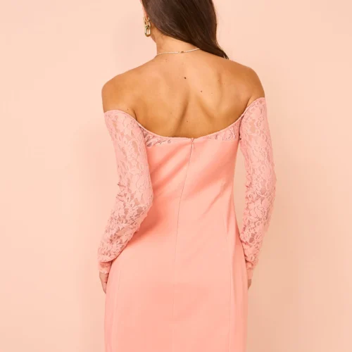 Issy Draped Lace Mini Dress In Pink 21 Issy Draped Lace Mini Dress In Pink -Chic Wear Store Coco Lola ISSY PinkMiniDress 14