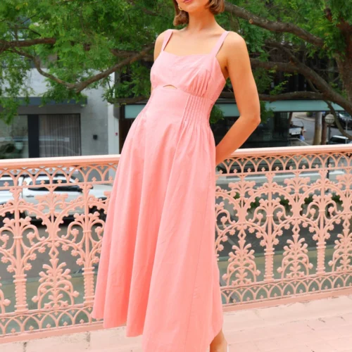 Mon Renn Sunlight Midi Dress In Blush Pink 17 Mon Renn Sunlight Midi Dress In Blush Pink -Chic Wear Store Coco Lola MonRenn SunlightMidiDress 2 scaled