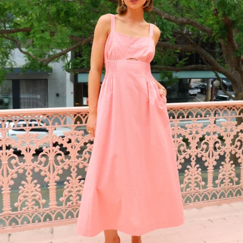 Mon Renn Sunlight Midi Dress In Blush Pink 19 Mon Renn Sunlight Midi Dress In Blush Pink -Chic Wear Store Coco Lola MonRenn SunlightMidiDress 4 scaled