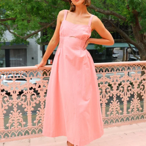 Mon Renn Sunlight Midi Dress In Blush Pink 22 Mon Renn Sunlight Midi Dress In Blush Pink -Chic Wear Store Coco Lola MonRenn SunlightMidiDress 5 scaled