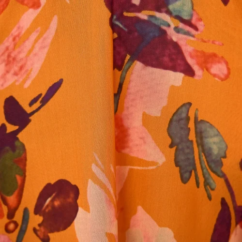 One Fell Swoop Amara Stretch Doubled Dress In Tangerine Field -Chic Wear Store Coco Lola OneFellSwoop AmaraStretch 057