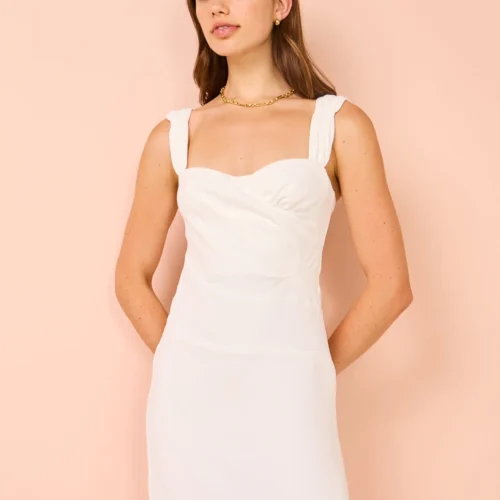One Fell Swoop Ella Dress In Ivory -Chic Wear Store Coco Lola OneFellSwoop EllaDress 043