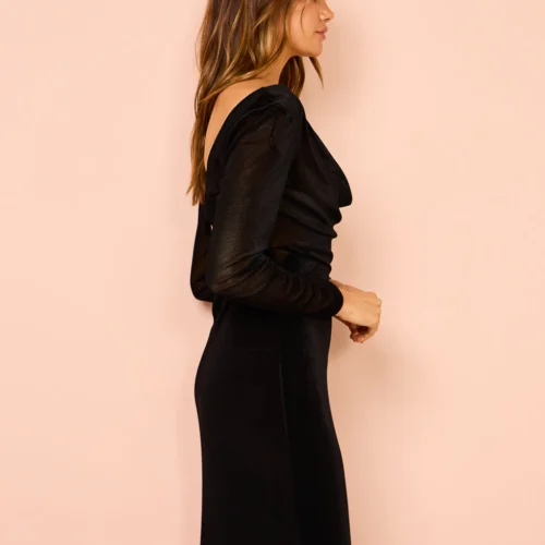 One Fell Swoop Endure Dress In Raven -Chic Wear Store Coco Lola OneFellSwoop EndureDress 124