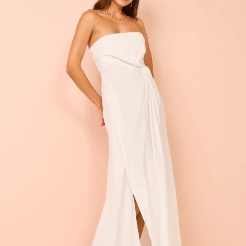 One Fell Swoop Nirvana Maxi In Runway White Matte 17 One Fell Swoop Nirvana Maxi In Runway White Matte -Chic Wear Store Coco Lola OneFellSwoop NirvanaMaxi White 15
