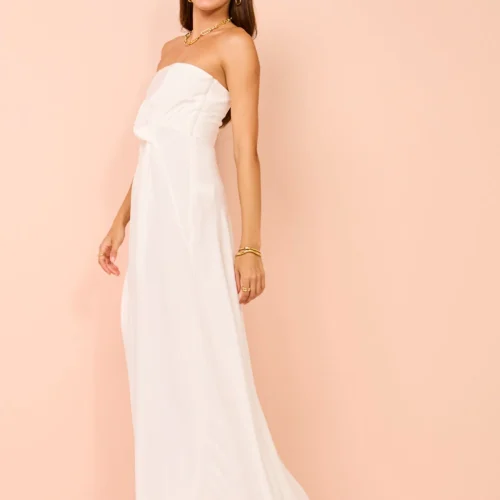 One Fell Swoop Nirvana Maxi In Runway White Matte 15 One Fell Swoop Nirvana Maxi In Runway White Matte -Chic Wear Store Coco Lola OneFellSwoop NirvanaMaxi White 16